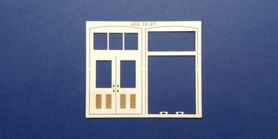 LCC 72-27 O gauge double square door with transom type 1